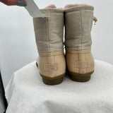 women Sperry Duck Boots Cream Shoes 8.5