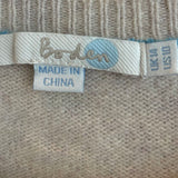 women Boden Fair Isle Ivory Sweater 10