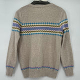 women Boden Fair Isle Ivory Sweater 10