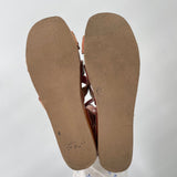women Bed Stu Fabiola Wooden Sole Leather Sandals MSRP $190 Brown Multi Shoes 7
