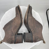 women Free Bird Sadie Leather Dark Brown Shoes 6