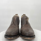 women Free Bird Sadie Leather Dark Brown Shoes 6