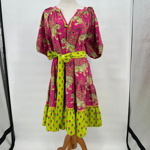 women Printfresh Walk in the Park Bagheera Pink Dress 2X
