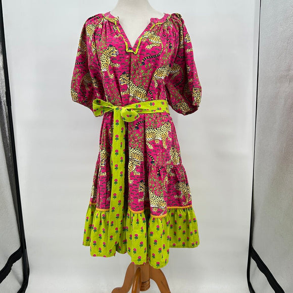 women Printfresh Walk in the Park Bagheera Pink Dress 2X