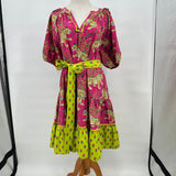 women Printfresh Walk in the Park Bagheera Pink Dress 2X