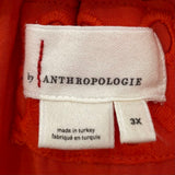 women Anthropologie Mini Somerset Eyelet Edition Hot Bright Coral Dress 3X