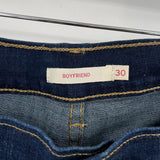 women Levi's Dark Wash Boyfriend Fit Blue Jeans 30/10