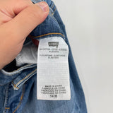 women Levi's Light Wash Straight Blue Jeans 14/32