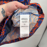 men Columbia Patterned Windbreaker Blue and Orange Jacket XL