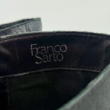 women Franco Sarto Leather Equestrian Boot Black Shoes 8.5