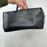 women Nicole Miller Scallop Trim Tote Tan and Black Purse