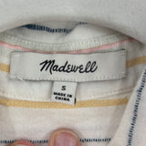 women Madewell Striped Cotton Shirtdress White Dress S