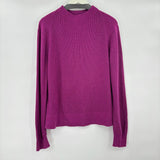 women Lululemon Funnel Neck Cotton Blend Fuchsia/Bright Berry Sweater XL