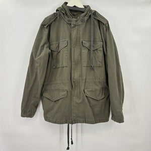 women Eddie Bauer Vintage Miltary Style Green Coat XL