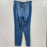 women J. Jill Boyfriend Straight Blue Jeans 18T