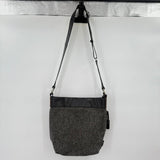 women Ellington Leather & Tweed Crossbody Gray & Black Purse