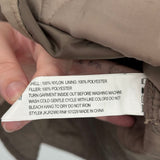 women Ashley Outerwear Quilted Taupe Jacket M