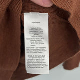 women Madewell Merino Johnny Collar Chestnut Brown Sweater S