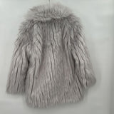 women Express NWT Faux Fur Dove Gray Coat M