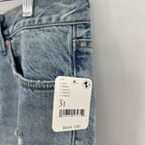 women Free People NWT Distressed Denim Cutoffs Blue Shorts 31/12