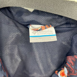 women Columbia Patterned Rain Jacket Gray & Orange Jacket M