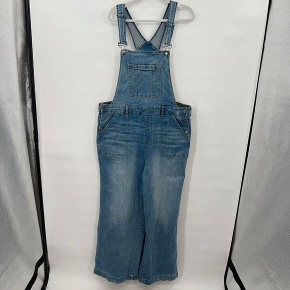 women Torrid NWT Denim Overalls Blue Jeans 18R