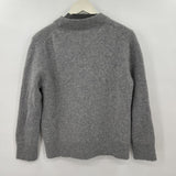 women Quince Cashmere Crewneck Gray Sweater S