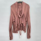 women Free People FP Movement Hoodie Rosy Taupe Sweatshirt One Size