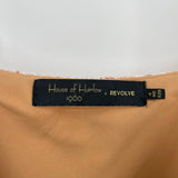 women House of Harlow 1960 Snakeskin Slip Mini Brown Dress M