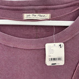 women Free People NWT Stuck On You in Hickory Dusty Purple Knit Top XS