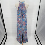 women Parker Black Marceline Silk Floral Maxi Lavender Purple Dress 6