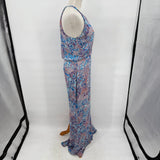 women Parker Black Marceline Silk Floral Maxi Lavender Purple Dress 6