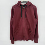 men American Giant Full Zip Hoodie M Sweatshirt Maroon