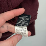 men American Giant Full Zip Hoodie M Sweatshirt Maroon