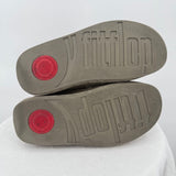 women Fit Flop Crush Suede Slouch Boots Stone Gray Shoes 6