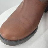 women Ugg Leather and Suede Boots Brown Shoes 7