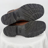 women Ugg Leather and Suede Boots Brown Shoes 7