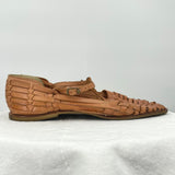 women Toetitos Leather Sandals Tan Shoes 8.5