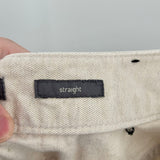 women Liz Claiborne Straight Leg Cream Jeans 12P
