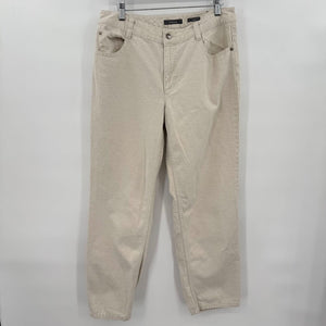 women Liz Claiborne Straight Leg Cream Jeans 12P