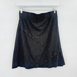 women Toad & CO High Waisted Flare Black Skirt S