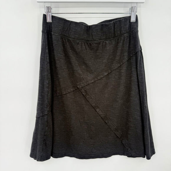 women Toad & CO High Waisted Flare Black Skirt S