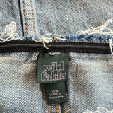 women Wild Fable NWT Denim Midi Blue Skirt 2