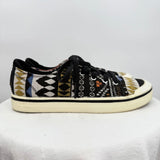 women Keen Geometric Print Canvas Sneakers Black Multi Shoes 8.5