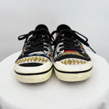 women Keen Geometric Print Canvas Sneakers Black Multi Shoes 8.5