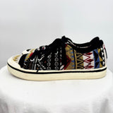 women Keen Geometric Print Canvas Sneakers Black Multi Shoes 8.5