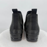women Dansko Slip-On Leather Ankle Boot Black Shoes 39/8.5