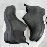 women Dansko Slip-On Leather Ankle Boot Black Shoes 39/8.5