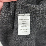 women Jessica London Wool Blend Open Cardigan Charcoal Heather Sweater 22/24/3X