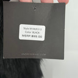 women Marc New York NWT Faux Fur Vest Black Jacket M